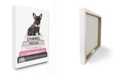 Stupell Industries Book Stack Fashion French Bulldog Canvas Wall Art, 24" x 30"